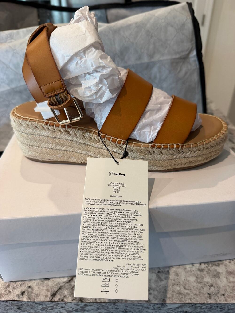 The Drop Listilla Espadrille Wedge Sandal - 8.5